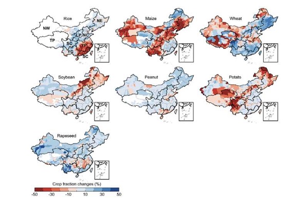 Cambio de cultivos en China para hacer frente al cambio climático