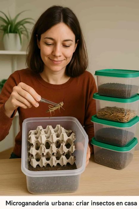 Microganadería urbana: criar insectos en casa